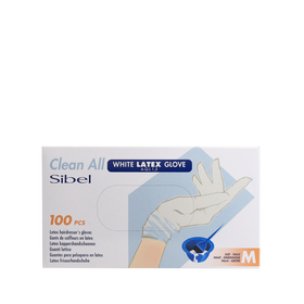 Clean All Gants en Latex Blancs M x100