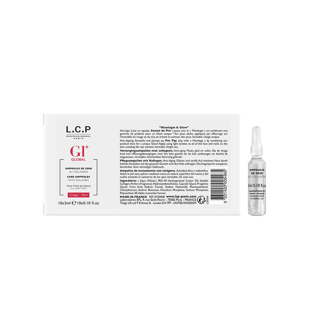 L.C.P Professionnel Global+ Ampoules de Soin au Collagène 3ml L.C.P Professionnel Global+ Ampoules de Soin au Collagène 3ml
