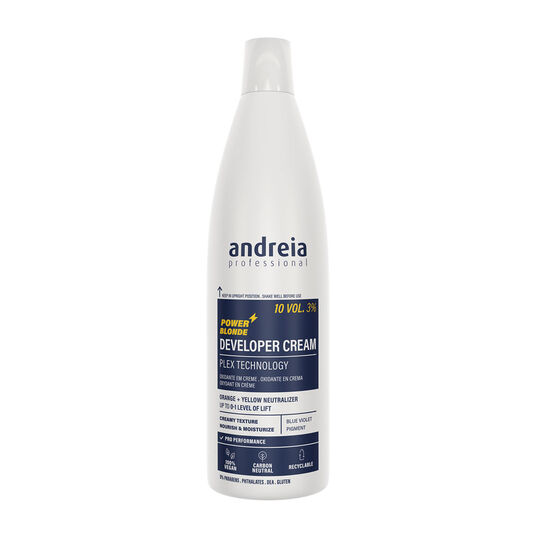 Andreia Professional Developer Cream Power Blonde - Vegan Hydrogen Peroxide 10V 3% 1L