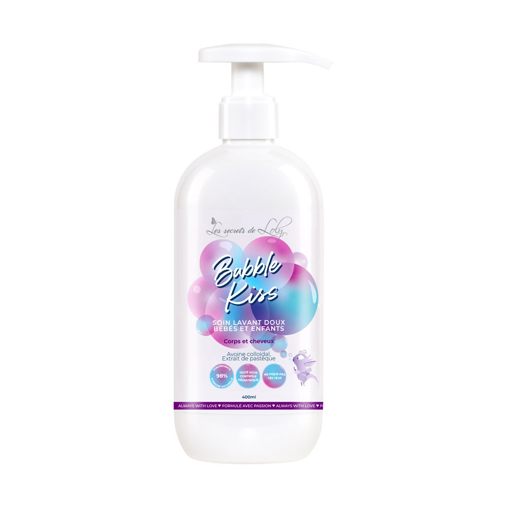 Les Secrets de Loly Bubble Kiss Soin lavant doux bébés et enfants 400ml