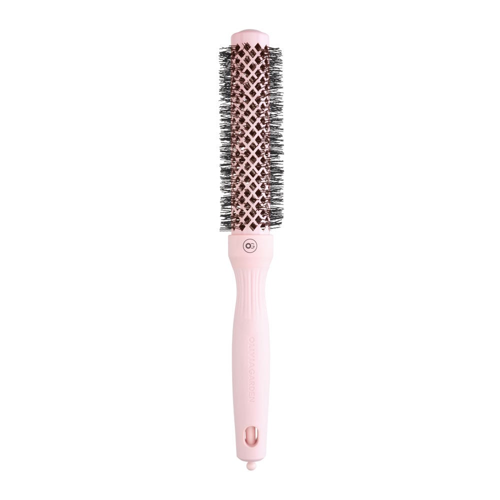 Olivia Garden Expert Blowout Speed, brosse &agrave; poils ondul&eacute;s Rose Pastel 25