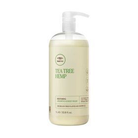 Paul Mitchell Tea Tree Hemp Shampooing Réparateur et Gel Douche 1L