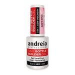 Andreia Professional One Bottle Builder Gel 3 In 1 - Gel de Construction 3 en 1 Faible Viscosit&eacute; - Rose doux 14ml