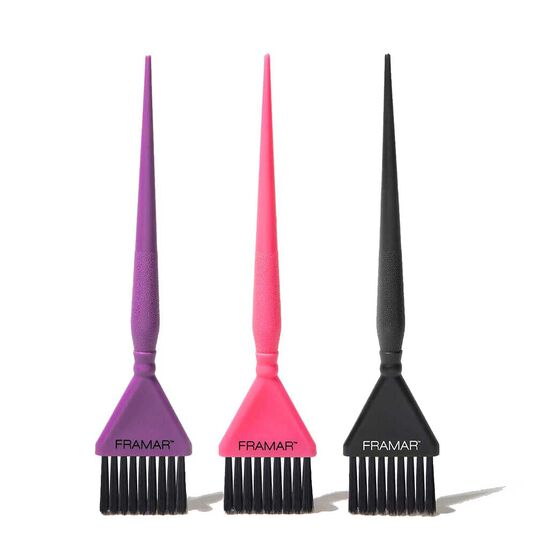 Framar Ensemble de Pinceaux &agrave; Teinter les Cheveux Triple Threat x3