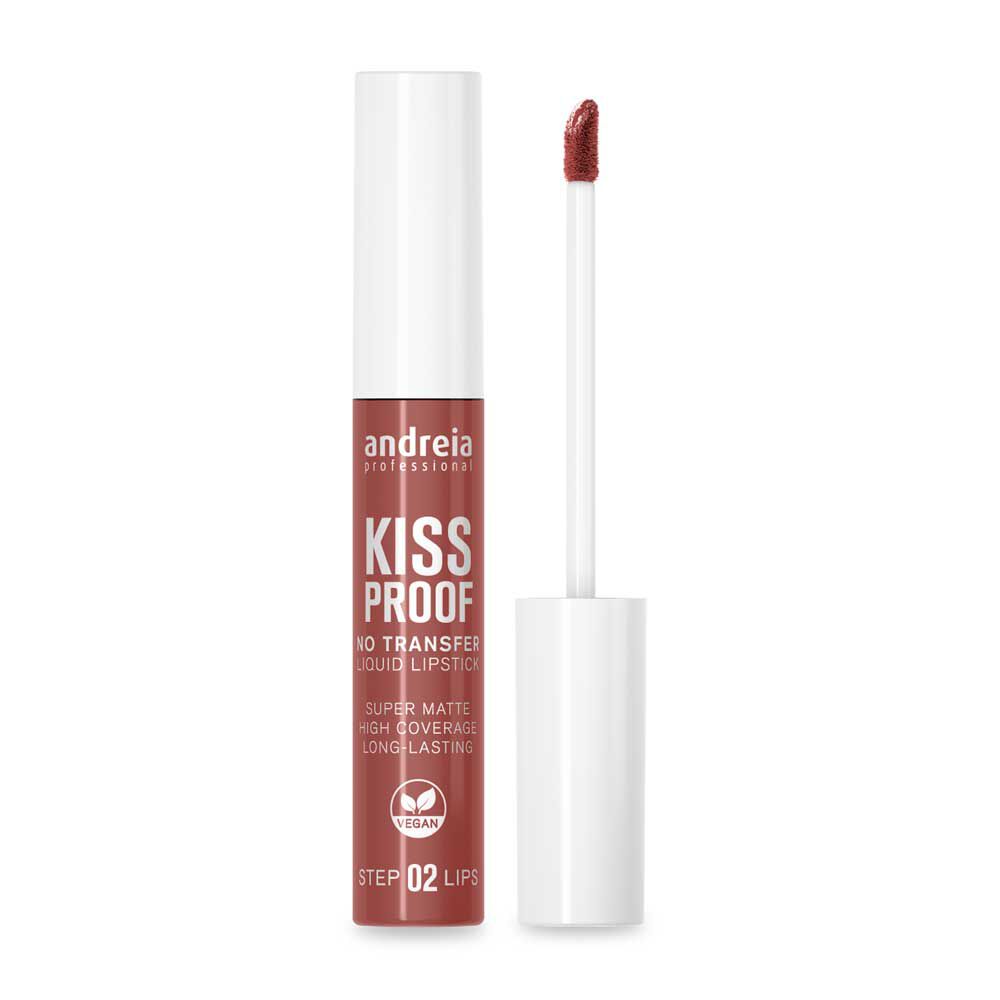 Andreia Professional Rouge &agrave; l&egrave;vres liquide-Kiss Proof 05 Nude Rose poudr&eacute; 8ml