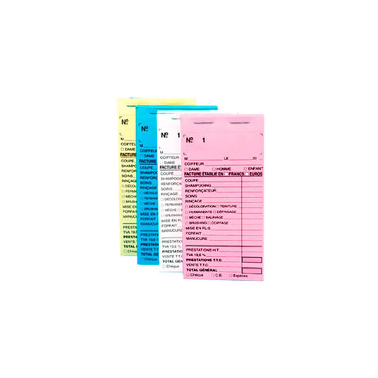 Sibel Carnets de Caisse Jaunes avec Num&eacute;ros x10