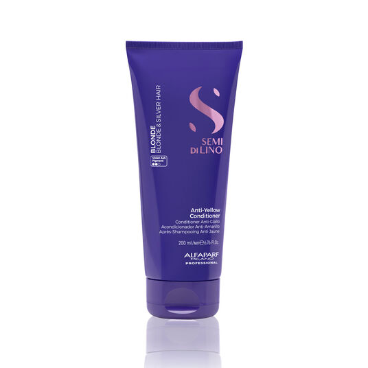 Alfaparf Milano Semi Di Lino Blonde Apr&egrave;s-Shampooing Anti-Reflet Jaune 200ml