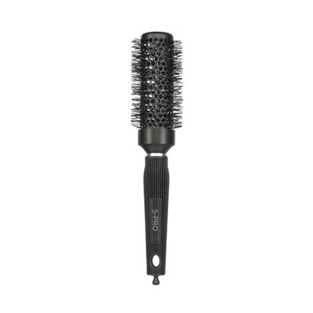 S-PRO Brosse Céramique Ionique 34mm Noire S-PRO Brosse Céramique Ionique 34mm Noire