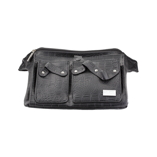 Sibel Trousse Belt 3 Croco Noir