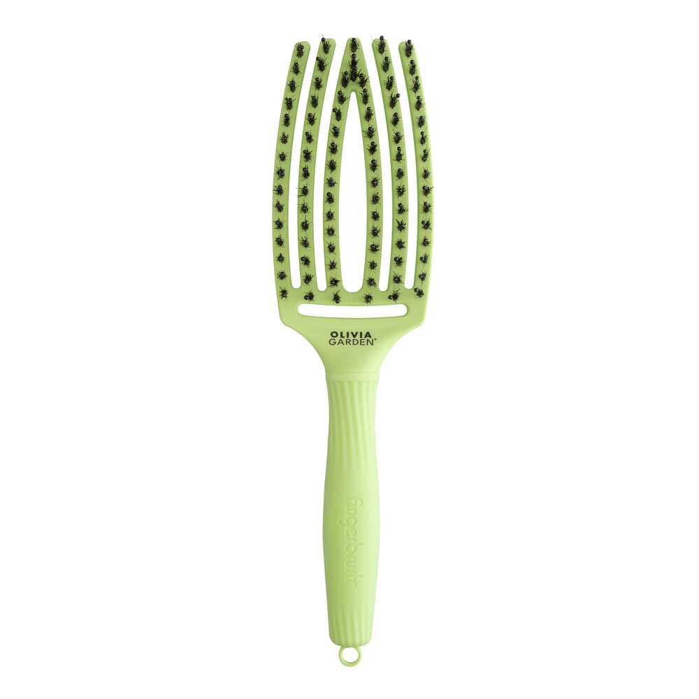 Olivia Garden Fingerbrush Care Dolce Vita Iconique Sanglier & Nylon Vert Pistache