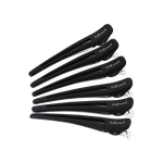 Sibel Pinces Sépare-Mèches Carbon-Alu 10cm Noir 6pcs.