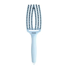 Olivia Garden Fingerbrush Care Iconic brosse &agrave; cheveux sanglier & nylon &ndash; Bleu pastel