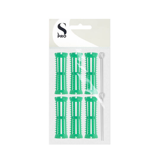 S-PRO Bigoudis en Plastique Mise en Plis &Oslash;19mm x6