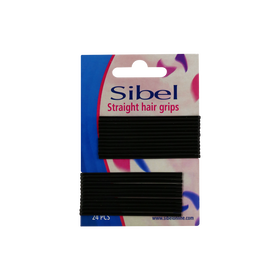 Sibel Pinces Droites Straight 70mm Noir 24pcs.