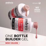 Andreia Professional One Bottle Builder Gel 3 In 1 - Gel de Construction 3 en 1 Faible Viscosit&eacute; - Vieux Rose 14ml