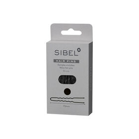 Sibel &Eacute;pingles En M&eacute;tal Ondul&eacute;es 50mm Noir 50pcs