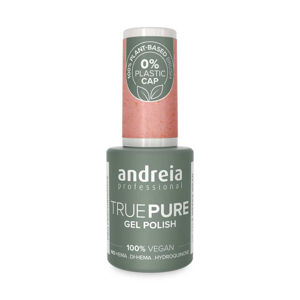 Andreia Professional True Pure Vernis gel sans Hema - T58 Rose Doux Avec &Eacute;clat Cuivr&eacute; 10.5ml