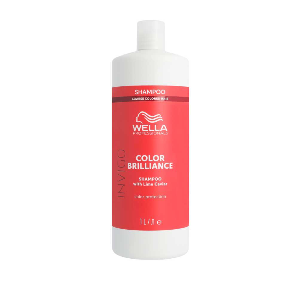 Wella Professionals Invigo Color Brilliance Shampoing pour cheveux épais, 1L