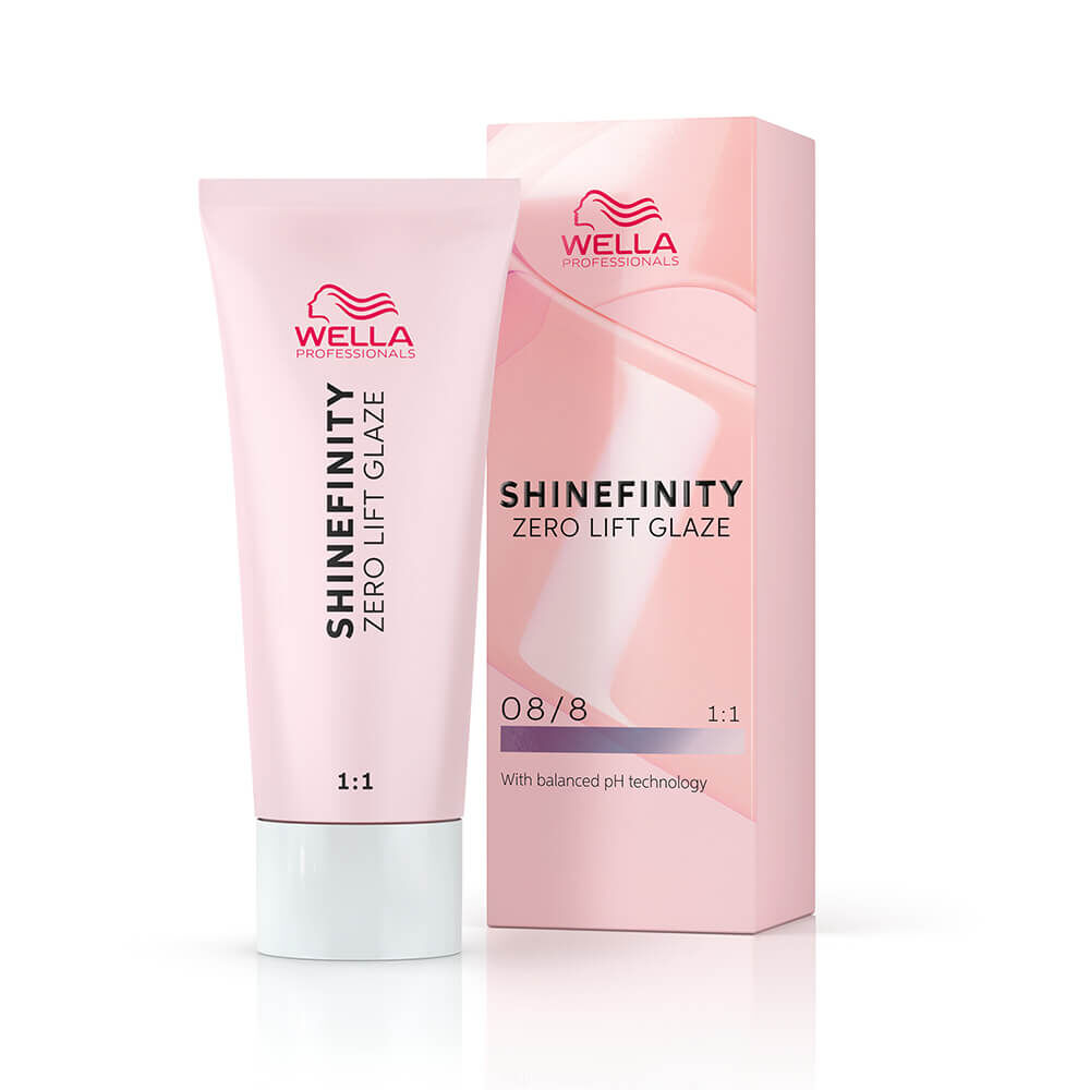 Wella Professionals Shinefinity Zero Lift Glaze Gloss Vernis Coloré Longue Tenue 08/8 Cool Blue Pearl 60ml