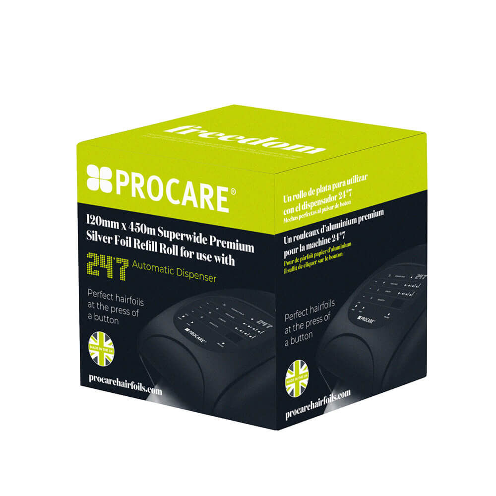 Procare Papier Mèches en Aluminium 120mmx450m Procare Papier Mèches en Aluminium 120mmx450m
