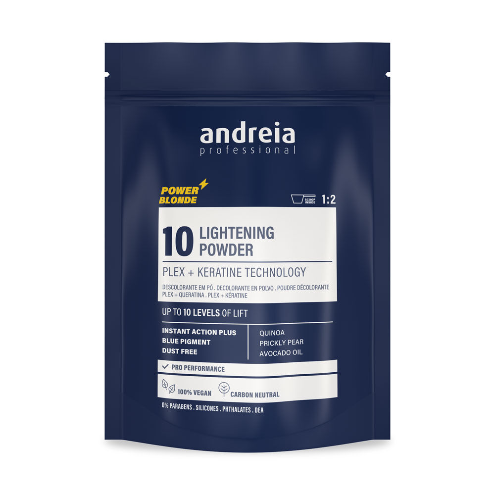 Andreia Professional Power Blonde 10 - Poudre Décolorante Bleue Vegan 500g Andreia Professional Power Blonde 10 - Poudre Décolorante Bleue Vegan 500g
