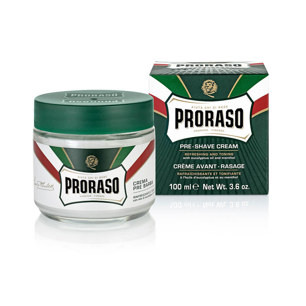 Proraso Crème Avant Rasage Huile Eucalyptus et Menthol 100ml