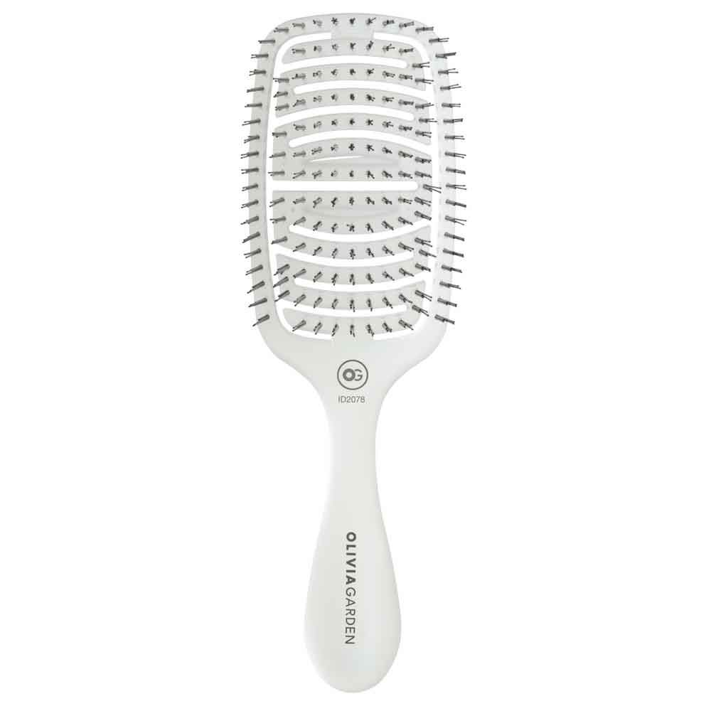 Olivia Garden Essential Care Brush Flex Ice White - Thick Hair Olivia Garden Essential Care Brush Flex Ice White - Thick Hair