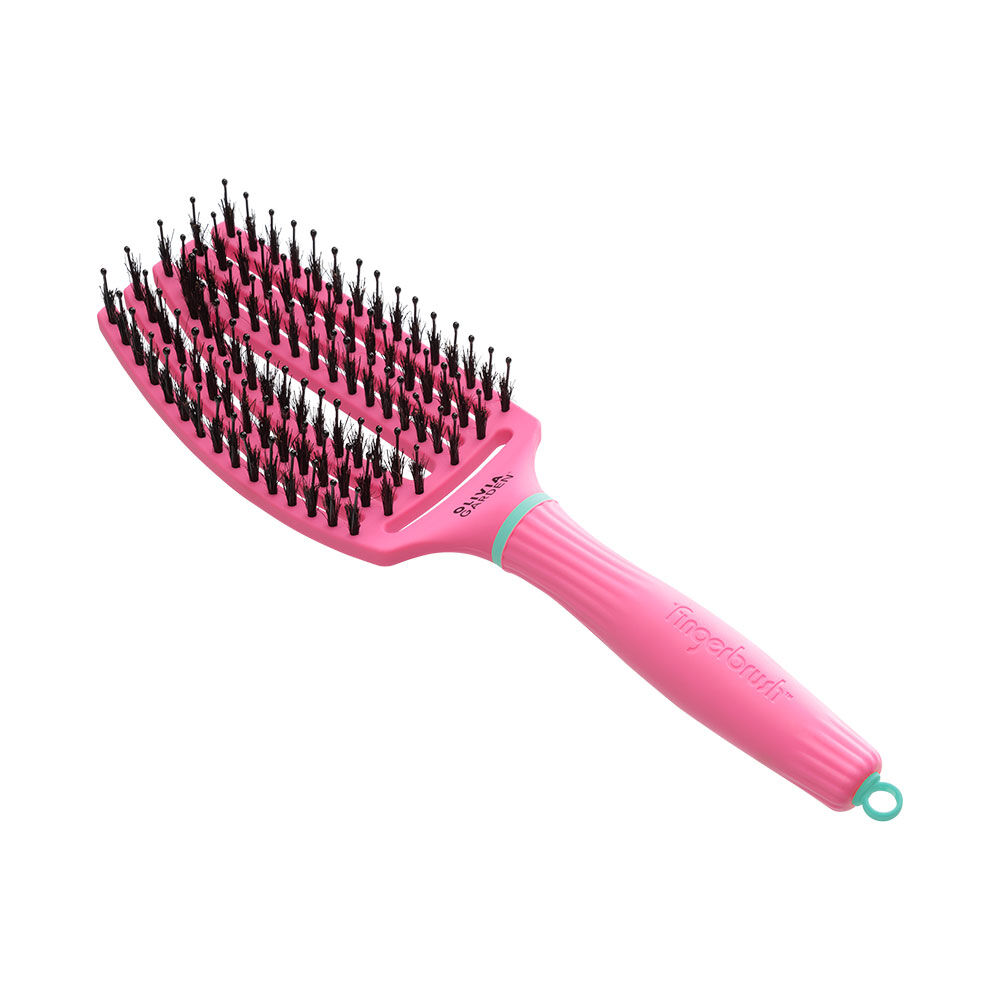 Olivia Garden Fingerbrush Inner Child brosse &agrave; cheveux Lollipop Pink