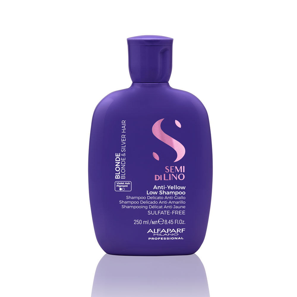 Alfaparf Milano Semi Di Lino Blonde Shampooing Délicat Anti-Reflet Jaune 250ml
