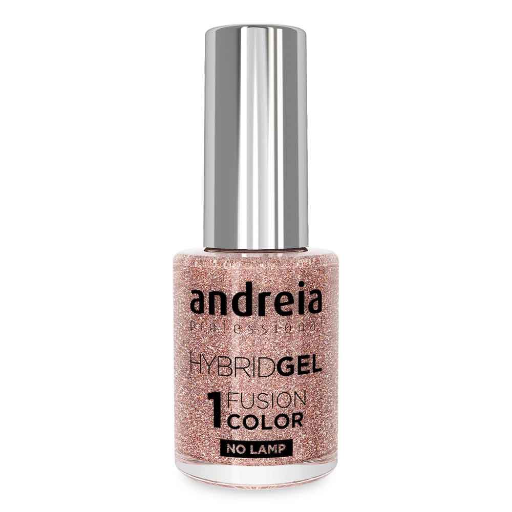 Andreia Professional Hybrid-Fusion Color Gel Vernis à ongles- I Do!-ID1 Rose avec des paillettes argentées et dorées. 10.5ml Andreia Professional Hybrid-Fusion Color Gel Vernis à ongles- I Do!-ID1 Rose avec des paillettes argentées et dorées. 10.5ml