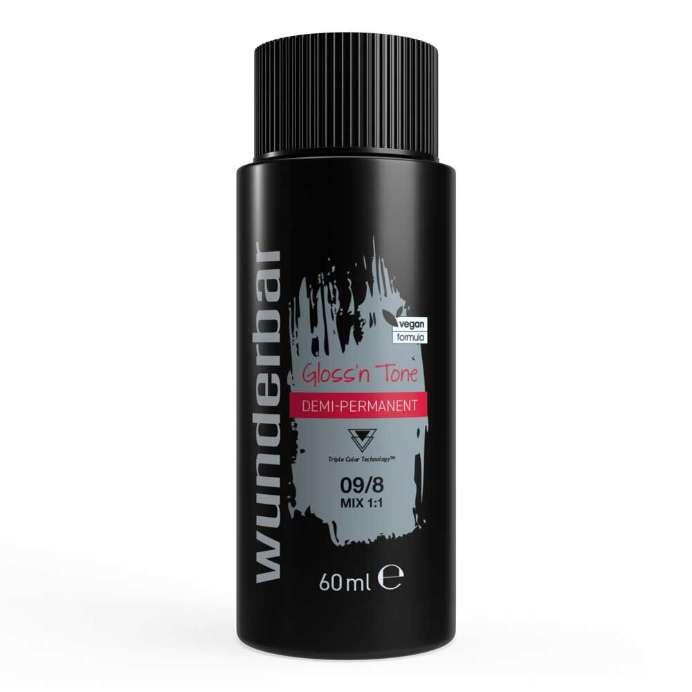 Wunderbar Gloss'n Tone Coloration Liquide Demi-Permanente 09/8 Blond Tr&egrave;s Clair Perl&eacute; 60ml