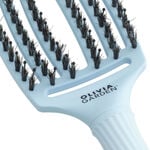 Olivia Garden Fingerbrush Care Iconic brosse &agrave; cheveux sanglier & nylon &ndash; Bleu pastel