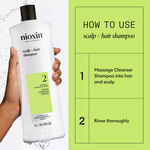 Nioxin System 2 Shampoing Cuir Chevelu + Cheveux 1l
