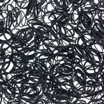 Sibel Micro-Braid élastiques pour cheveux 20mm, noir