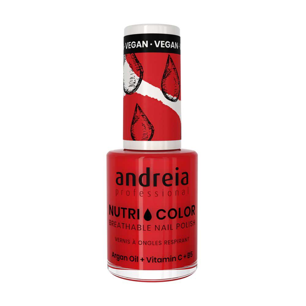 Andreia Professional Nutri Color Vernis à ongles - NC 37 Rouge Orangé Vif 10.5ml