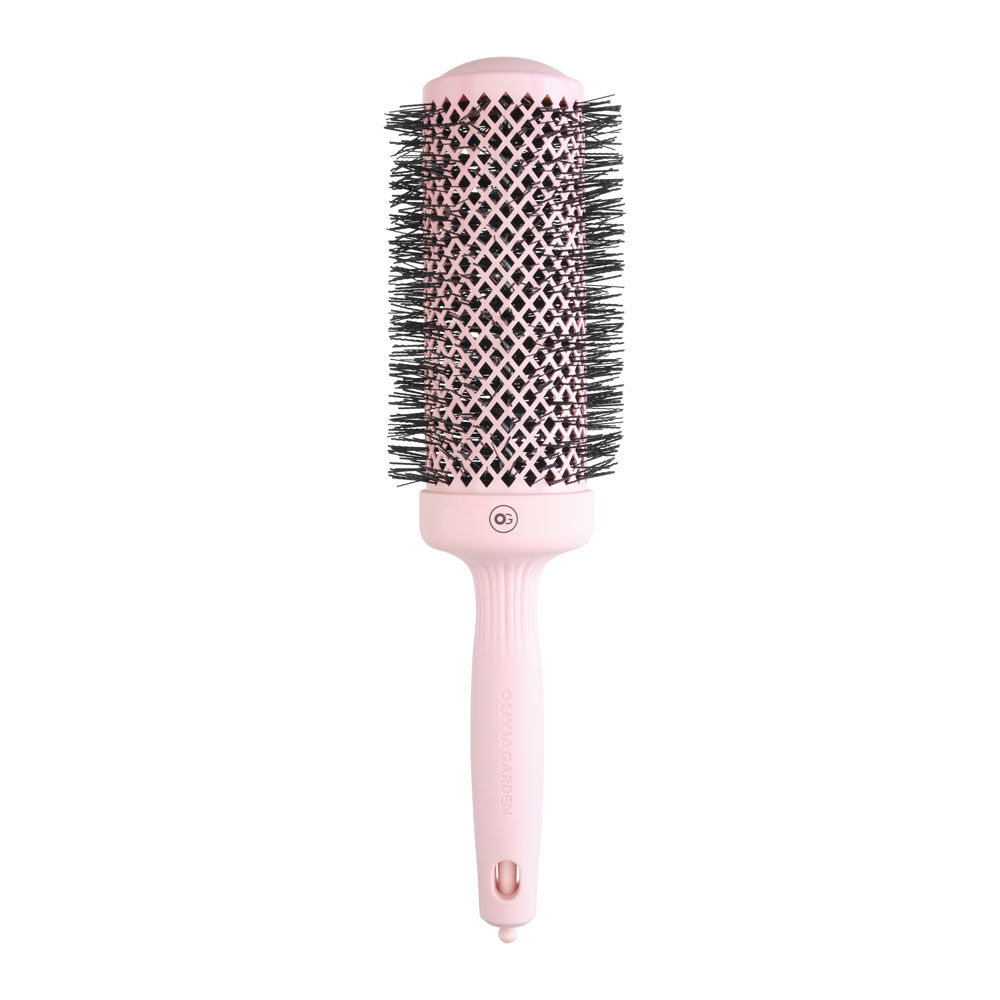 Olivia Garden Expert Blowout Speed, brosse &agrave; poils ondul&eacute;s Rose Pastel 55
