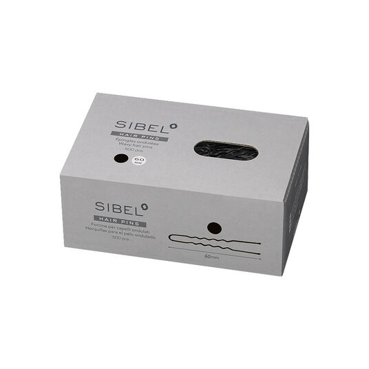 Sibel &Eacute;pingles En M&eacute;tal Ondul&eacute;es 60mm Noir 500pcs