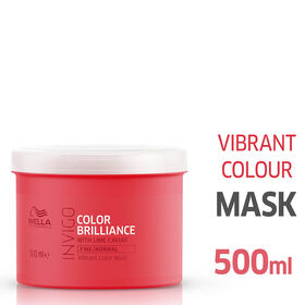 Wella Professionals Invigo Color Brilliance Masque Cheveux Fins/Normaux 500ml