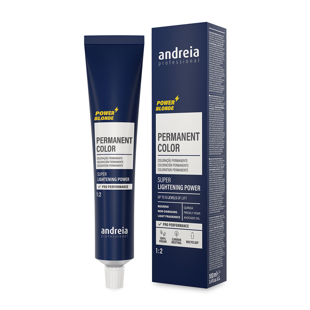 Andreia Professional Power Blonde Coloration Permanente Super &Eacute;claircissant Naturel Iris&eacute; 11.06 100ml