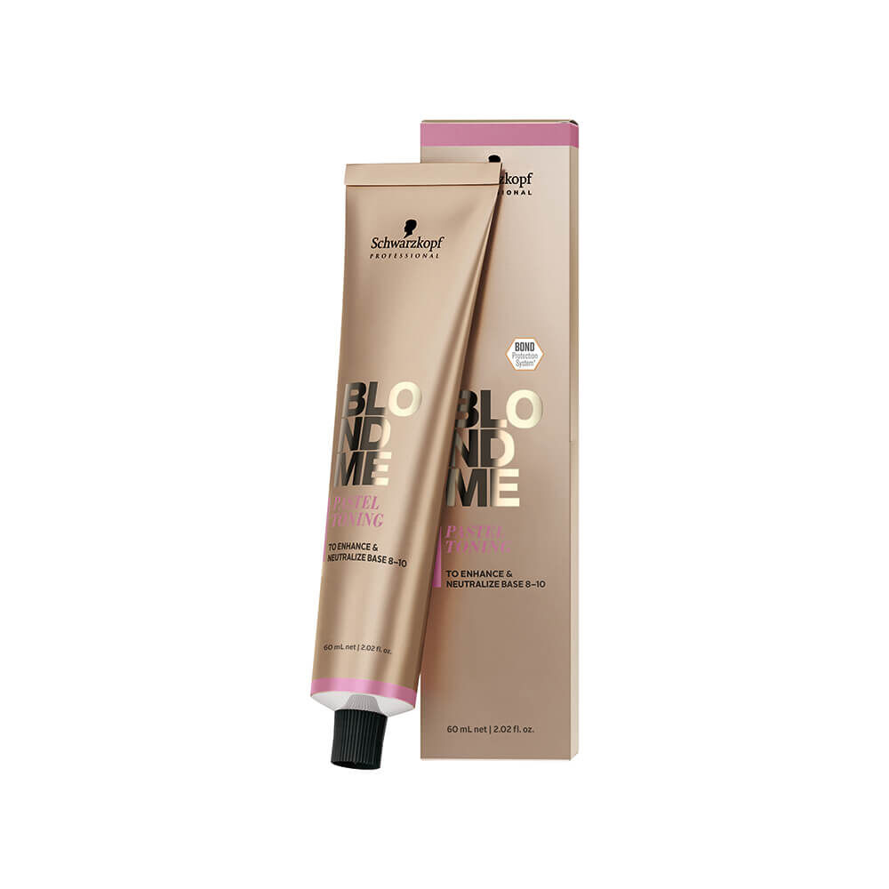 Schwarzkopf Professional Blond Me Coloration permanente Pastel Toning 60ml Bleu Métallique