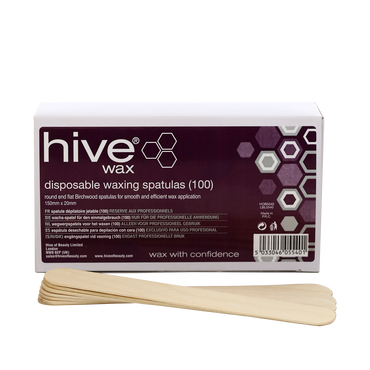 Hive Spatule en Bois 100pcs Hive Spatule en Bois 100pcs