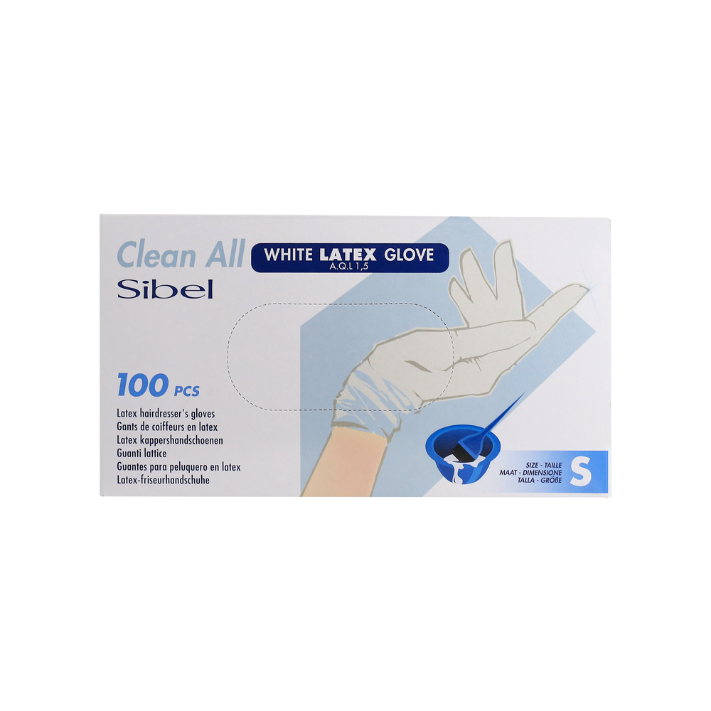 Clean All Gants en Latex Blancs S x100 Clean All Gants en Latex Blancs S x100