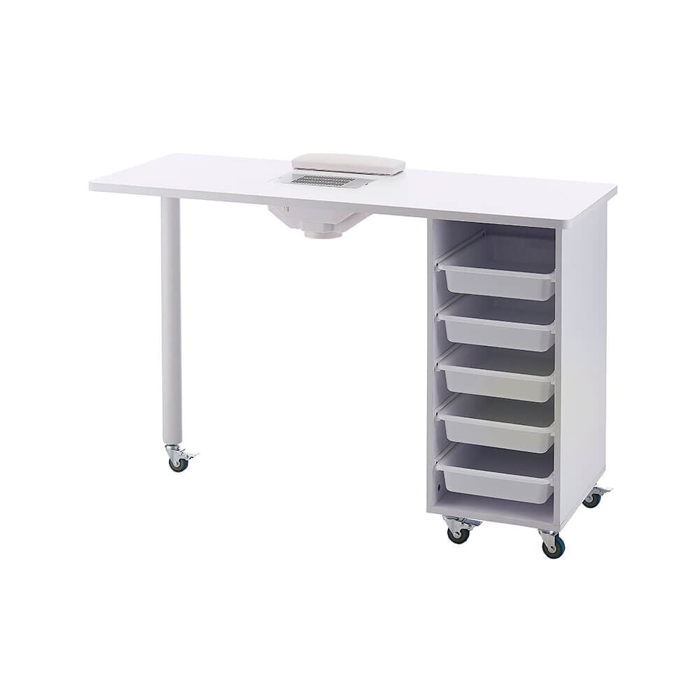 S-PRO Table Manucure avec ventilateur d'extraction Blanc S-PRO Table Manucure avec ventilateur d'extraction Blanc