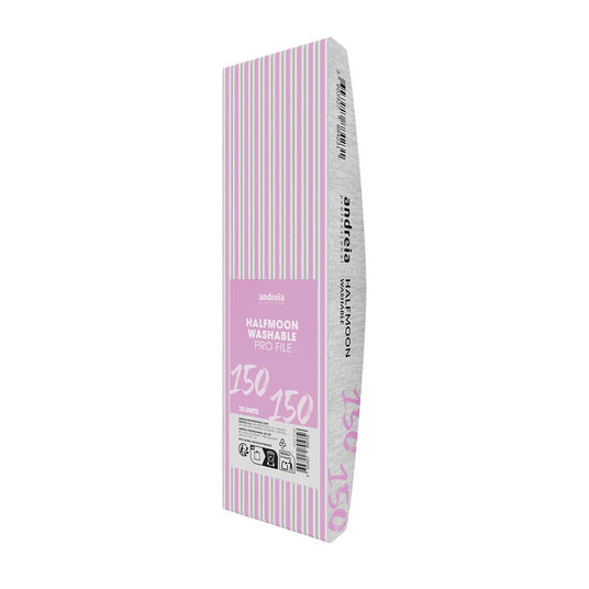 Andreia Professional Halfmoon Washable Pro File 150/150 10 pi&egrave;ces