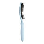 Olivia Garden Fingerbrush Care Iconic brosse &agrave; cheveux sanglier & nylon &ndash; Bleu pastel