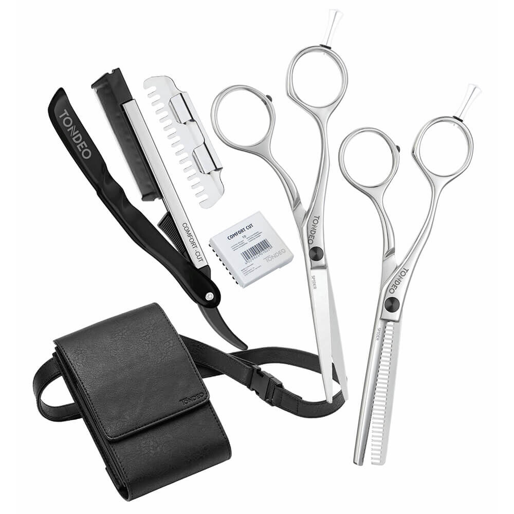 Tondeo Ciseaux set étudiant Spider Shine 5.5" Gaucher