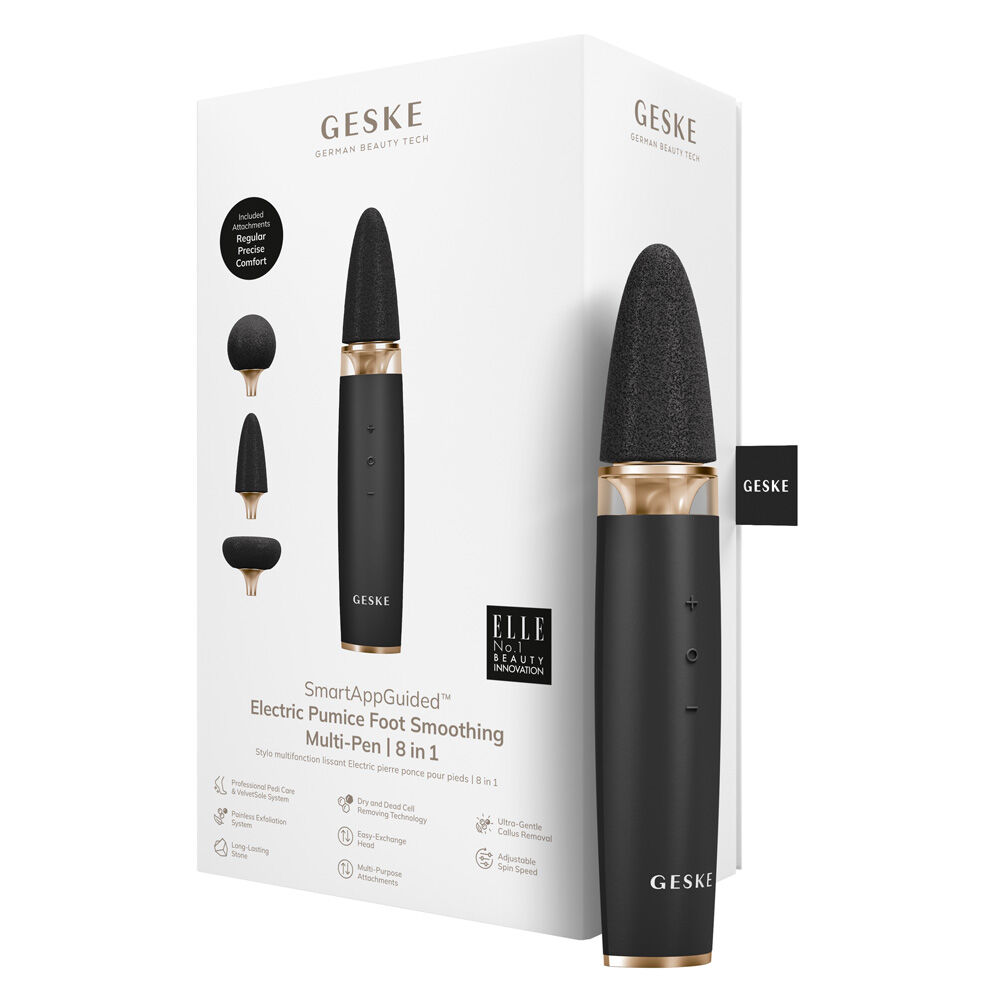 Geske Electric Pumice Foot Smoothing Multi-Pen 8 in 1 - Ponceuse Électrique pour Pieds 8 en 1 Gris Geske Electric Pumice Foot Smoothing Multi-Pen 8 in 1 - Ponceuse Électrique pour Pieds 8 en 1 Gris