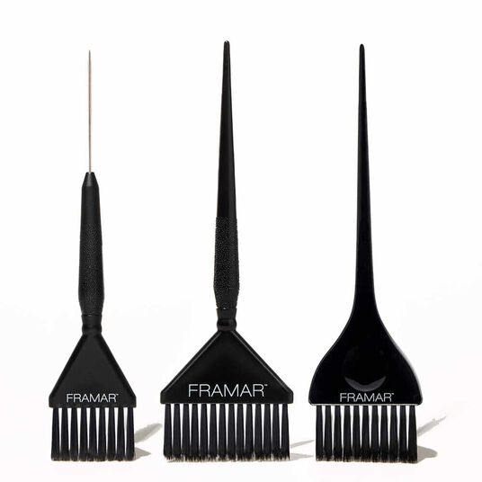 Framar Ensemble de Pinceaux &agrave; Teinter les Cheveux Variety x3