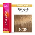 Wella Professionals Color Touch Coloration demi-permanente 8/38 Blond Clair Dor&eacute; Perl&eacute; 60ml
