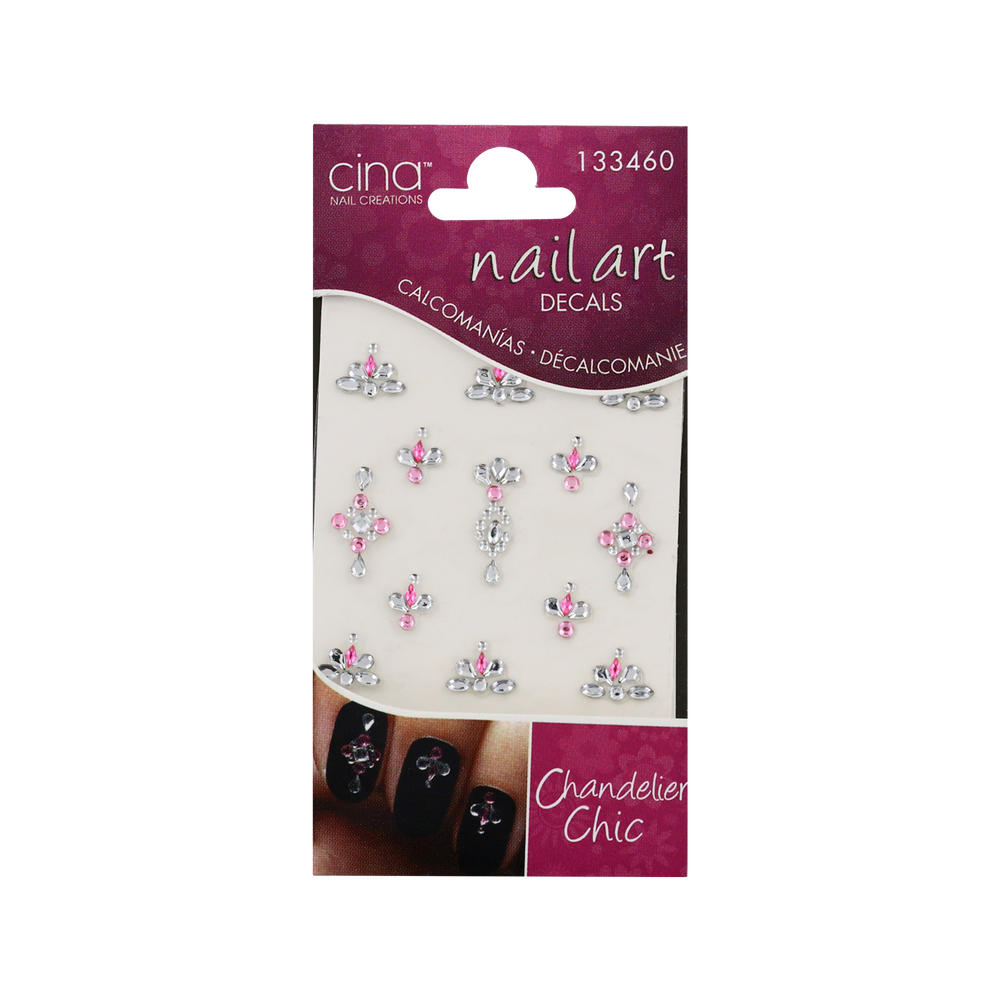 Cina Décalcomanie Nail Art Chandalier Chic